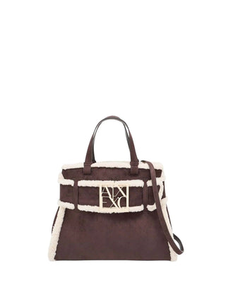 BORSA A SPALLA DONNA - ARMANI EXCHANGE BIANCO-MARRONE - XW000285 AF26995 1