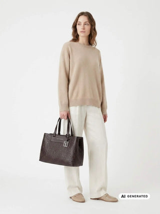 BORSA A SPALLA DONNA - ARMANI EXCHANGE MARRONE - XW001222 AF15774 4