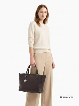 TOTE DONNA - ARMANI EXCHANGE MARRONE - XW003086 AF26569 4