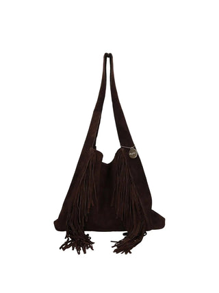 BORSA A SPALLA DONNA - WHYSHY MARRONE - WS P114HO3