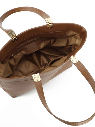 BORSA A SPALLA DONNA - GATTINONI ROMA TAN - BENIA8834WVP 4