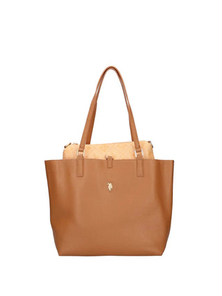 BORSA A SPALLA DONNA - US POLO ASSN. MARRONE - BEUM08707WVP
