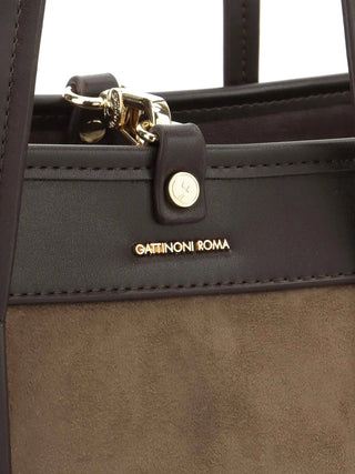 BORSA A SPALLA DONNA - GATTINONI ROMA MARRONE - BIN268867WPJ 5