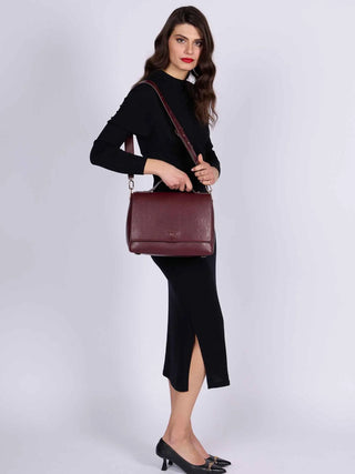 TRACOLLA DONNA - GATTINONI ROMA BORDEAUX - BIN268900WVP 5