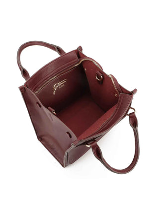 BORSA A SPALLA DONNA - GATTINONI ROMA BORDEAUX - BIN268903WVP 4