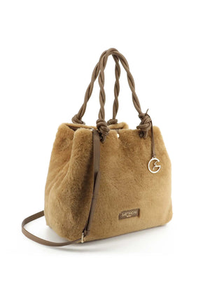 BORSA A SPALLA DONNA - GATTINONI ROMA MARRONE - BIN268907WZC 2