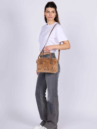 BORSA A MANO DONNA - GATTINONI ROMA MARRONE - BIN268908WZC 6