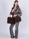 BORSA A SPALLA DONNA - GATTINONI ROMA MARRONE - BIN268910WZC 8