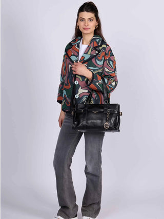 BORSA A MANO DONNA - GATTINONI ROMA NERO - BIN268912WVP 5
