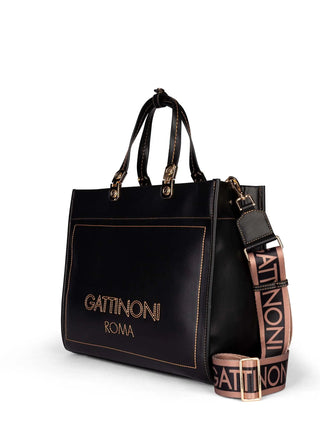 BORSA A MANO DONNA - GATTINONI ROMA NERO - BINIA8447WVP 2