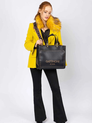 BORSA A MANO DONNA - GATTINONI ROMA NERO - BINIA8447WVP 5