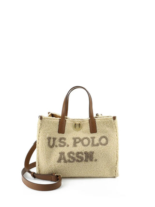 BORSA A MANO DONNA - US POLO ASSN. BEIGE - BIU0M8869WZC