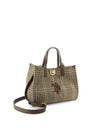 BORSA A MANO DONNA - US POLO ASSN. MARRONE-NATURALE - BIU0M8869WZC 2