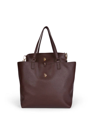 BORSA A SPALLA DONNA - US POLO ASSN. MARRONE - BIURR9376WVP