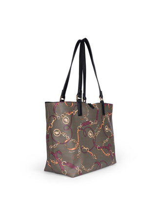 BORSA A SPALLA DONNA - US POLO ASSN. VERDE-CREMA - BIURR9377WVP 6