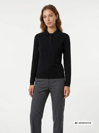 POLO DONNA - SILVIAN HEACH NERO - GPA26034LU 2