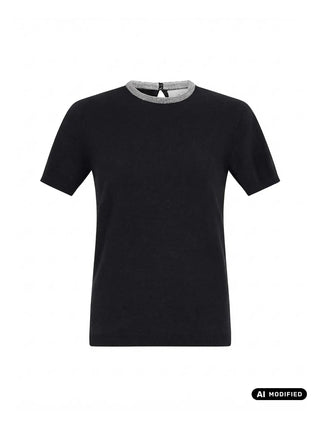 FELPA DONNA - SILVIAN HEACH NERO - GPA26365MA
