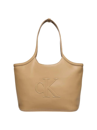 BORSA A SPALLA DONNA - CALVIN KLEIN BEIGE - LV04F3562G 1