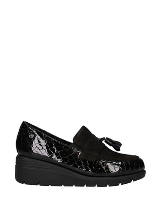 MOCASSINO DONNA - RIPOSELLA NERO - AMBRA I WC00BX 1