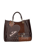 BORSA A MANO DONNA - BRACCIALINI MARRONE - B19202-YY