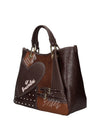 BORSA A MANO DONNA - BRACCIALINI MARRONE - B19202-YY 2