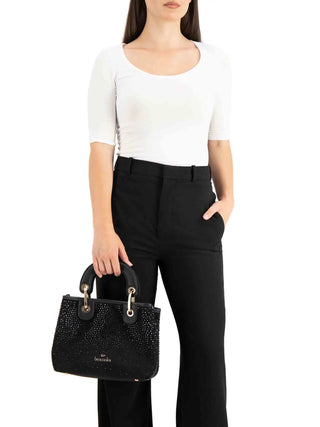 BORSA A MANO DONNA - BRACCIALINI NERO - B19241-YY 4