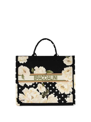 BORSA A MANO DONNA - BRACCIALINI BIANCO-NERO - B19280-TY 1
