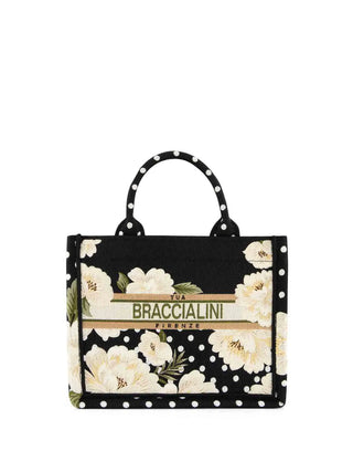 BORSA A MANO DONNA - BRACCIALINI BIANCO-NERO - B19281-TY 1