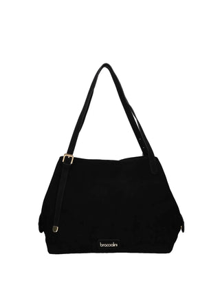 BORSA A SPALLA DONNA - BRACCIALINI NERO - B19373-PP 1