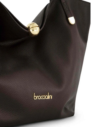 BORSA A SPALLA DONNA - BRACCIALINI MARRONE - B19430-PP 3