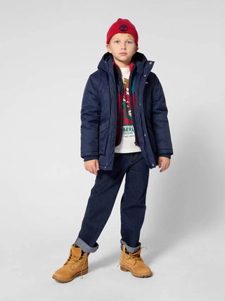 GIUBBOTTO BAMBINO - TIMBERLAND BLU - T61061 4