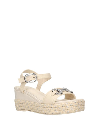 SANDALO DONNA - SARA LOPEZ CREMA - SL51SA 301P 2