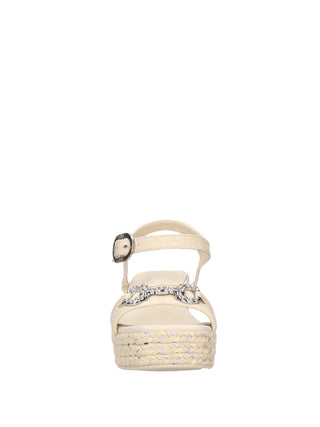 SANDALO DONNA - SARA LOPEZ CREMA - SL51SA 301P 3