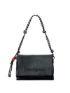 BORSA A SPALLA DONNA - DESIGUAL NERO - 26SAXP61 1