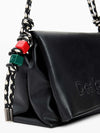 BORSA A SPALLA DONNA - DESIGUAL NERO - 26SAXP61 4
