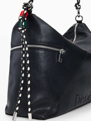 BORSA A SPALLA DONNA - DESIGUAL NERO - 26SAXP66 4