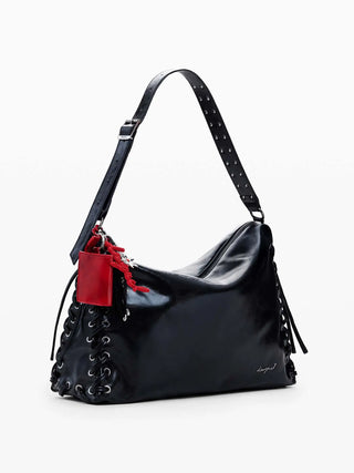 BORSA A SPALLA DONNA - DESIGUAL NERO - 26SAXP86 2