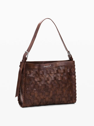 BORSA A SPALLA DONNA - DESIGUAL MARRONE - 26SAXPA0 2