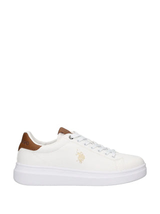 SNEAKERS UOMO - US POLO ASSN. BIANCO-CUOIO - CODY010M/6Y3