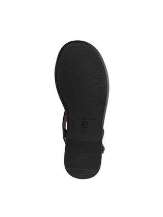 SANDALO DONNA - TAMARIS NERO - 1-28142-46 4
