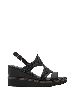 SANDALO DONNA - TAMARIS NERO - 1-28337-46