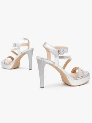 SANDALO DONNA - NERO GIARDINI ARGENTO - E513150DE 4