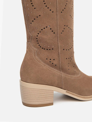 STIVALE DONNA - NERO GIARDINI MARRONE - E615122D 3