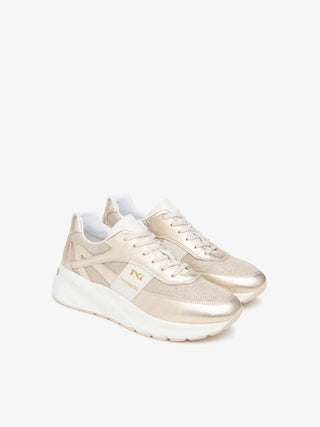 SNEAKERS DONNA - NERO GIARDINI BEIGE - E615183D 2