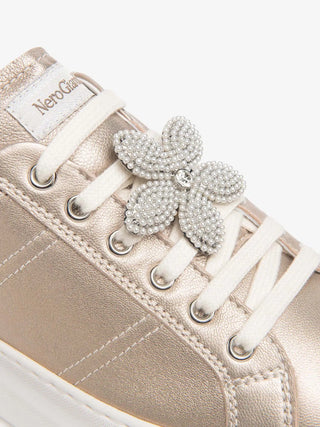 SNEAKERS DONNA - NERO GIARDINI ORO - E615312D 3