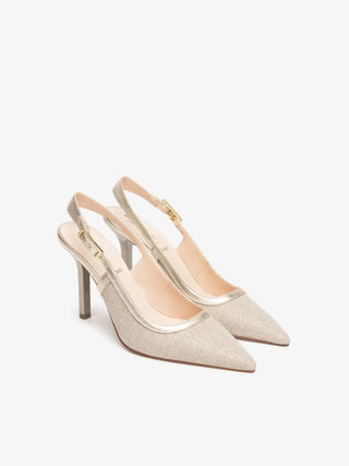 DECOLLETE DONNA - NERO GIARDINI BEIGE - E615430DE 2