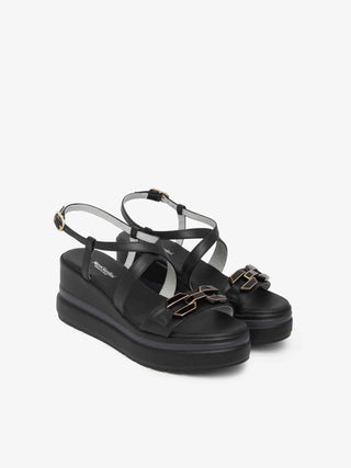 SANDALO DONNA - NERO GIARDINI NERO - E615953D 2