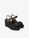 SANDALO DONNA - NERO GIARDINI NERO - E615980D 2
