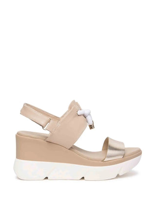 SANDALO DONNA - NERO GIARDINI PLATINO - E616061D