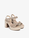 SANDALO DONNA - NERO GIARDINI BEIGE - E616070D 2